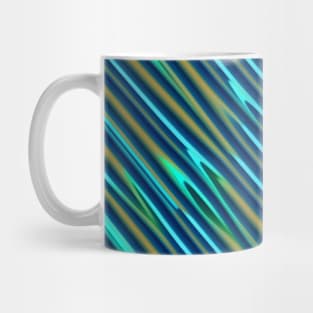 Abstract Blue Lines Mug